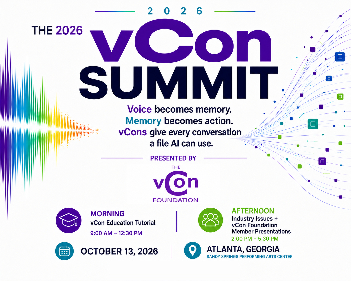 The 2026 vCon Summit Official Key Art
